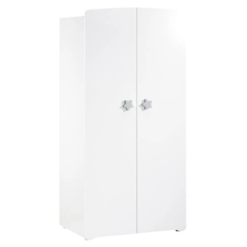 BabyPrice Armoires Enfant Armoire Chambre 2 Portes 175x85x56cm En Bois Blanc 3 BabyPrice Armoires Enfant Armoire Chambre 2 Portes 175x85x56cm En Bois Blanc