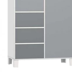 Home Maison Armoires Enfant Armoire Enfant Bora En Bois Gris 97x52x180 -Armoires enfant Soldes armoire enfant bora en bois gris 97x52x180 1