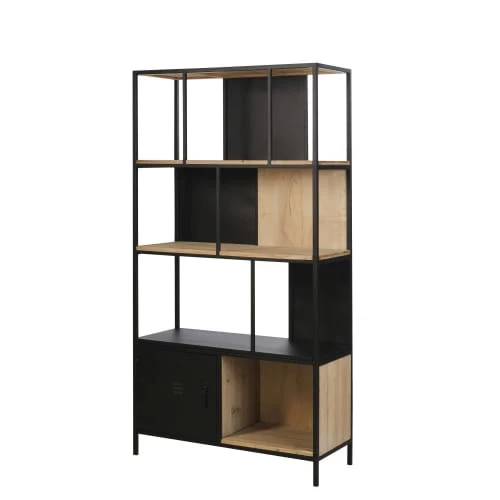 Maisons Du Monde Bibliothèques Et étagères Enfant Bibliothèque 1 Porte En Sapin Et Métal Noir 5 Maisons Du Monde Bibliothèques Et étagères Enfant Bibliothèque 1 Porte En Sapin Et Métal Noir – Image 3