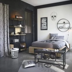 Maisons Du Monde Bibliothèques Et étagères Enfant Bibliothèque 1 Porte En Sapin Et Métal Noir 13 Maisons Du Monde Bibliothèques Et étagères Enfant Bibliothèque 1 Porte En Sapin Et Métal Noir -Armoires enfant Soldes bibliotheque 1 porte en sapin et metal noir 1000 0 1 193562 5