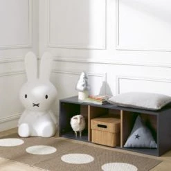 Nateo Concept Bibliothèques Et étagères Enfant Bibliothèque 3 Cases Ardoise -Armoires enfant Soldes bibliotheque 3 cases ardoise 2