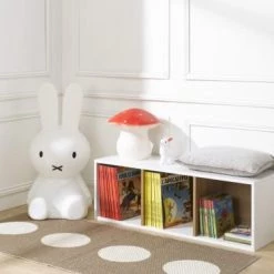 Nateo Concept Bibliothèques Et étagères Enfant Bibliothèque 3 Cases Blanc -Armoires enfant Soldes bibliotheque 3 cases blanc 2