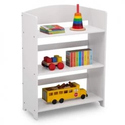 Delta Children Bibliothèques Et étagères Enfant Bibliothèque 3 étagères En Bois Blanc -Armoires enfant Soldes bibliotheque 3 etageres en bois blanc 1