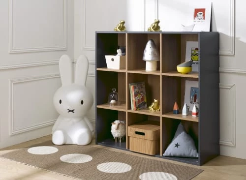 Nateo Concept Bibliothèques Et étagères Enfant Bibliothèque 9 Cases Ardoise 4 Nateo Concept Bibliothèques Et étagères Enfant Bibliothèque 9 Cases Ardoise – Image 2