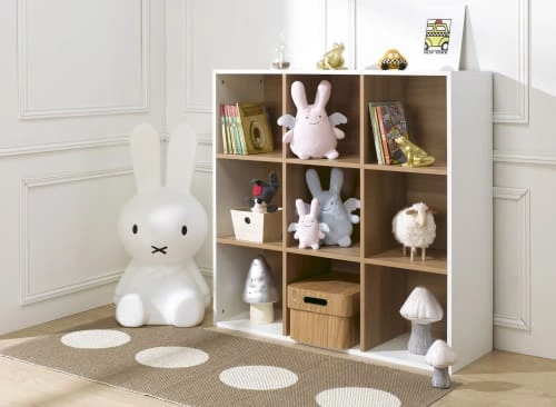 Nateo Concept Bibliothèques Et étagères Enfant Bibliothèque 9 Cases Blanc 4 Nateo Concept Bibliothèques Et étagères Enfant Bibliothèque 9 Cases Blanc – Image 2