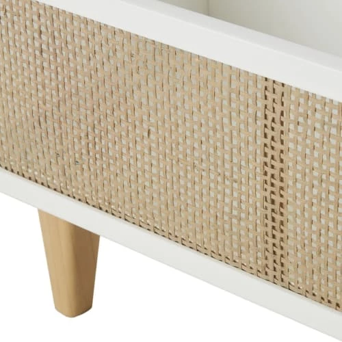 Maisons Du Monde Bibliothèques Et étagères Enfant Bibliothèque Basse Blanche Et Cannage En Rotin Beige 5 Maisons Du Monde Bibliothèques Et étagères Enfant Bibliothèque Basse Blanche Et Cannage En Rotin Beige – Image 3