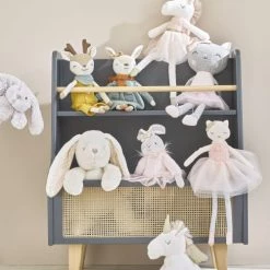 Maisons Du Monde Bibliothèques Et étagères Enfant Bibliothèque Bébé Gris Anthracite Et Cannage En Rotin -Armoires enfant Soldes bibliotheque bebe gris anthracite et cannage en rotin 1000 13 24 215233 1