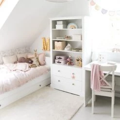 Bellamy Bibliothèques Et étagères Enfant Bibliothèque Blanc -Armoires enfant Soldes bibliotheque blanc 2