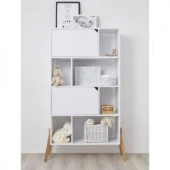 Bellamy Bibliothèques Et étagères Enfant Bibliothèque Blanc -Armoires enfant Soldes bibliotheque blanc 7