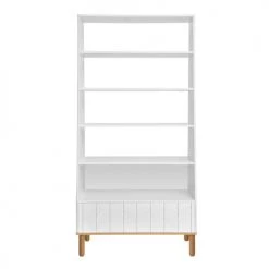 Bellamy Bibliothèques Et étagères Enfant Bibliothèque Blanc Naturel