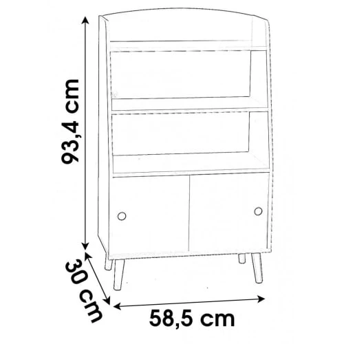 Fornord Bibliothèques Et étagères Enfant Bibliothèque Enfant 3 étagères 2 Portes 7 Fornord Bibliothèques Et étagères Enfant Bibliothèque Enfant 3 étagères 2 Portes – Image 5