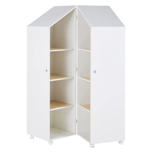 Maisons Du Monde Bibliothèques Et étagères Enfant Bibliothèque Enfant à Roulettes Blanche 5 Maisons Du Monde Bibliothèques Et étagères Enfant Bibliothèque Enfant à Roulettes Blanche – Image 3