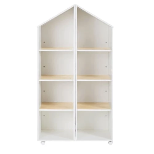 Maisons Du Monde Bibliothèques Et étagères Enfant Bibliothèque Enfant à Roulettes Blanche 6 Maisons Du Monde Bibliothèques Et étagères Enfant Bibliothèque Enfant à Roulettes Blanche – Image 4