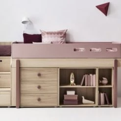 Flexa Bibliothèques Et étagères Enfant Bibliothèque étroite Naturelle -Armoires enfant Soldes bibliotheque etroite naturelle 2