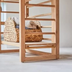 Tikamoon Bibliothèques Et étagères Enfant Bibliothèque Haute Enfant En Teck Massif -Armoires enfant Soldes bibliotheque haute enfant en teck massif 4