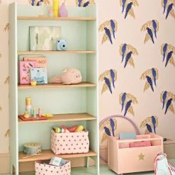 Maisons Du Monde Bibliothèques Et étagères Enfant Bibliothèque Verte Et Beige -Armoires enfant Soldes bibliotheque verte et beige 1000 7 28 225733 4