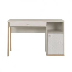 Gami Bureaux Enfant Bureau 1 Porte 1 Tiroir Châtaignier Blanchi