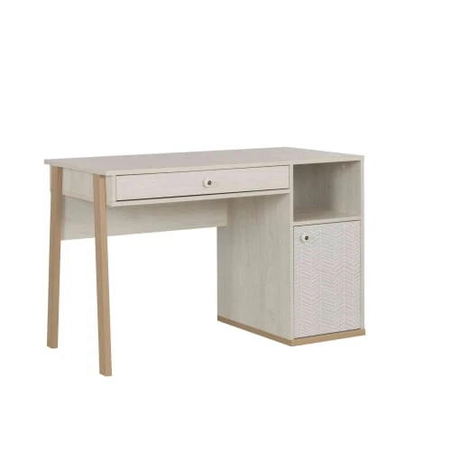 Terre De Nuit Bureaux Enfant Bureau 1 Porte 1 Tiroir En Bois Imitation Chêne Blanchi 4 Terre De Nuit Bureaux Enfant Bureau 1 Porte 1 Tiroir En Bois Imitation Chêne Blanchi – Image 2