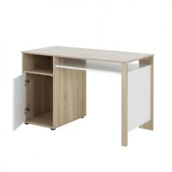 Gami Bureaux Enfant Bureau 1 Porte Chêne Blanc -Armoires enfant Soldes bureau 1 porte chene blanc 2