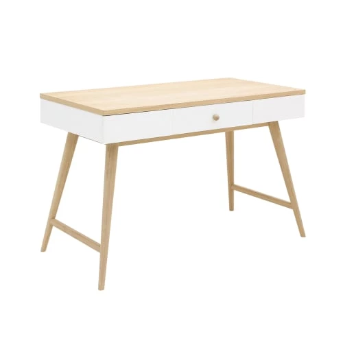 Bopita Bureaux Enfant Bureau 1 Tiroir Blanc Chêne 5 Bopita Bureaux Enfant Bureau 1 Tiroir Blanc Chêne – Image 3