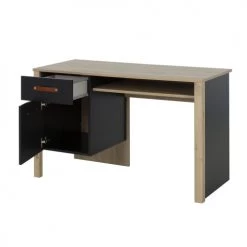 Gami Bureaux Enfant Bureau 1 Tiroir Chêne Noir -Armoires enfant Soldes bureau 1 tiroir chene noir 2