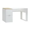 Calicosy Bureaux Enfant Bureau 140 Cm Avec Rangements - Blanc -Armoires enfant Soldes bureau 140 cm avec rangements blanc