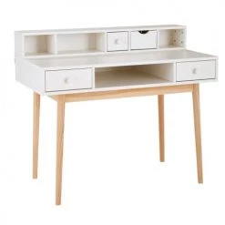 Maisons Du Monde Bureaux Enfant Bureau 2 Tiroirs Blanc -Armoires enfant Soldes bureau 2 tiroirs blanc 1000 6 32 170346 3