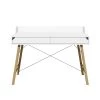 Bellamy Bureaux Enfant Bureau 2 Tiroirs Blanc -Armoires enfant Soldes bureau 2 tiroirs blanc 3