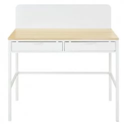 Maisons Du Monde Bureaux Enfant Bureau 2 Tiroirs Blanc Et Beige