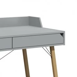 Bellamy Bureaux Enfant Bureau 2 Tiroirs Gris -Armoires enfant Soldes bureau 2 tiroirs gris 2