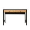 Bopita Bureaux Enfant Bureau 2 Tiroirs Noir Naturel Naturel -Armoires enfant Soldes bureau 2 tiroirs noir naturel naturel