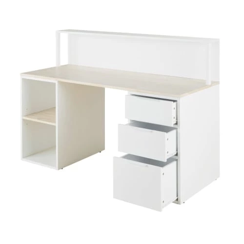 Maisons Du Monde Bureaux Enfant Bureau 3 Tiroirs Et 2 Niches Blanc Et Beige 4 Maisons Du Monde Bureaux Enfant Bureau 3 Tiroirs Et 2 Niches Blanc Et Beige â Image 2