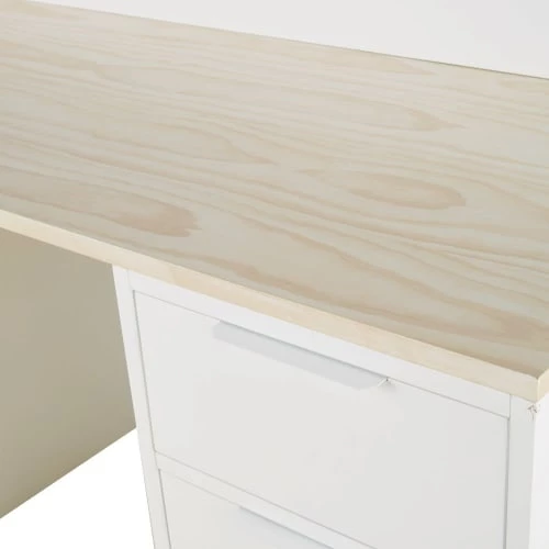 Maisons Du Monde Bureaux Enfant Bureau 3 Tiroirs Et 2 Niches Blanc Et Beige 5 Maisons Du Monde Bureaux Enfant Bureau 3 Tiroirs Et 2 Niches Blanc Et Beige â Image 3