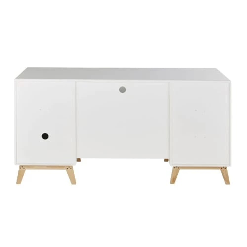 Maisons Du Monde Bureaux Enfant Bureau 4 Tiroirs 1 Porte 1 Niche Blanc 6 Maisons Du Monde Bureaux Enfant Bureau 4 Tiroirs 1 Porte 1 Niche Blanc – Image 4