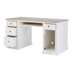 Maisons Du Monde Bureaux Et Meubles Secrétaires Bureau 4 Tiroirs 1 Porte Blanc 9 Maisons Du Monde Bureaux Et Meubles Secrétaires Bureau 4 Tiroirs 1 Porte Blanc -Armoires enfant Soldes bureau 4 tiroirs 1 porte blanc 1000 3 11 193531 3