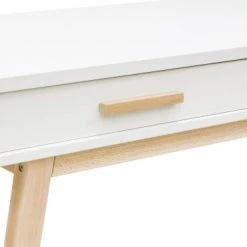 Bopita Bureaux Enfant Bureau Avec 2 Tiroirs Blanc/Naturel -Armoires enfant Soldes bureau avec 2 tiroirs blanc naturel 3