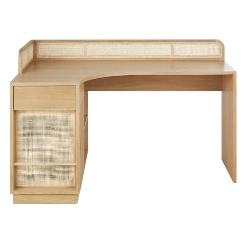 Maisons Du Monde Bureaux Enfant Bureau D'angle 1 Porte 1 Niche Beige Et Cannage En Rotin 3 Maisons Du Monde Bureaux Enfant Bureau D'angle 1 Porte 1 Niche Beige Et Cannage En Rotin