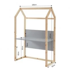Baita Bureaux Enfant Bureau Enfant Cabane Gris évolutif -Armoires enfant Soldes bureau enfant cabane gris evolutif 4