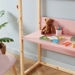 Baita Bureaux Enfant Bureau Enfant Cabane Rose évolutif 10 Baita Bureaux Enfant Bureau Enfant Cabane Rose évolutif -Armoires enfant Soldes bureau enfant cabane rose evolutif 2
