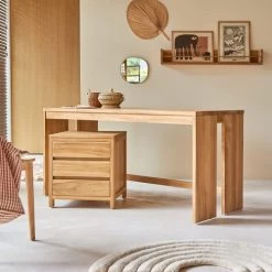 Tikamoon Bureaux Enfant Bureau Enfant En Teck Massif -Armoires enfant Soldes bureau enfant en teck massif 8