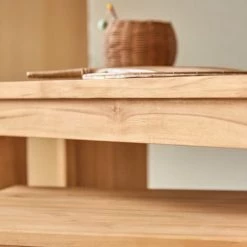 Tikamoon Bureaux Enfant Bureau Enfant En Teck Massif -Armoires enfant Soldes bureau enfant en teck massif 9