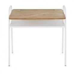 Maisons Du Monde Bureaux Enfant Bureau Enfant Imitation Bois Et Métal Blanc