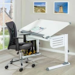 Terre De Nuit Bureaux Enfant Bureau évolutif à Plan Inclinable En Bois -Armoires enfant Soldes bureau evolutif a plan inclinable en bois 3