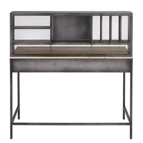 Maisons Du Monde Bureaux Enfant Bureau Indus 1 Porte 2 Tiroirs En Métal Et Sapin 5 Maisons Du Monde Bureaux Enfant Bureau Indus 1 Porte 2 Tiroirs En Métal Et Sapin – Image 3