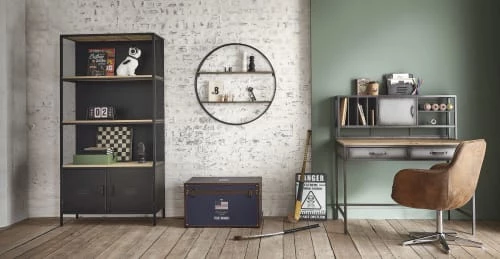 Maisons Du Monde Bureaux Enfant Bureau Indus 1 Porte 2 Tiroirs En Métal Et Sapin 8 Maisons Du Monde Bureaux Enfant Bureau Indus 1 Porte 2 Tiroirs En Métal Et Sapin – Image 6