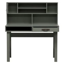 VtWonen Bureaux Enfant Bureau Informatique En Bois De Pin Soap Vert -Armoires enfant Soldes bureau informatique en bois de pin soap vert 3