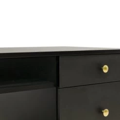 Bopita Bureaux Enfant Bureau Noir Mat En Panneaux De Particules -Armoires enfant Soldes bureau noir mat en panneaux de particules 5
