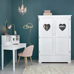 Maisons Du Monde Bureaux Et Meubles Secrétaires Bureau Secrétaire 1 Porte 3 Tiroirs Blanc -Armoires enfant Soldes bureau secretaire 1 porte 3 tiroirs blanc 1000 4 39 143416 14