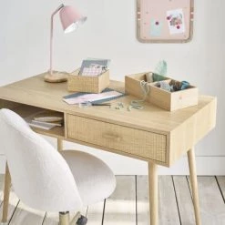 Maisons Du Monde Bureaux Enfant Bureau Vintage 1 Tiroir Avec Boîtes De Rangement Amovibles -Armoires enfant Soldes bureau vintage 1 tiroir avec boites de rangement amovibles 1000 5 35 215531 2