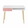 Maisons Du Monde Bureaux Enfant Bureau Vintage 1 Tiroir Rose Corail Et Blanc -Armoires enfant Soldes bureau vintage 1 tiroir rose corail et blanc 1000 9 3 181059 1